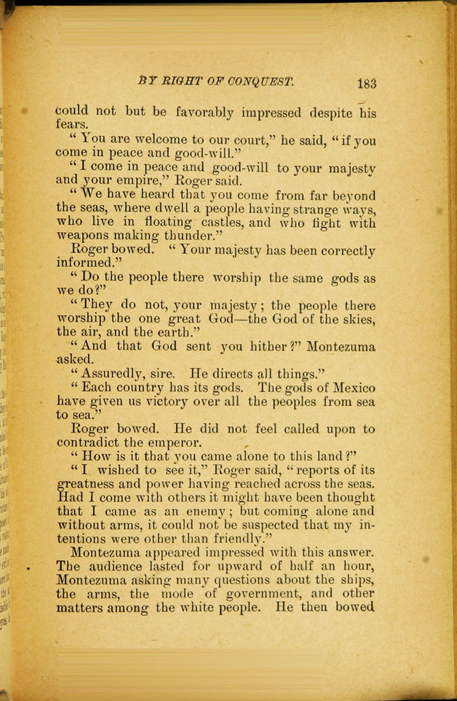 Scan 0195 of By right of conquest, or, With Cortez in Mexico
