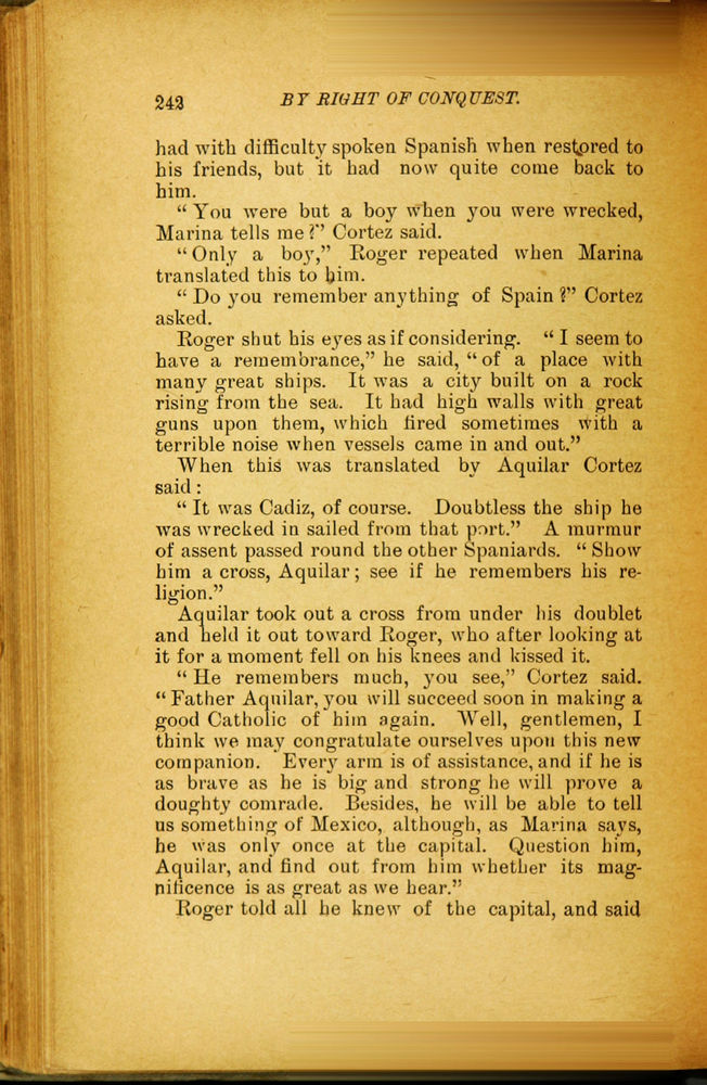Scan 0254 of By right of conquest, or, With Cortez in Mexico