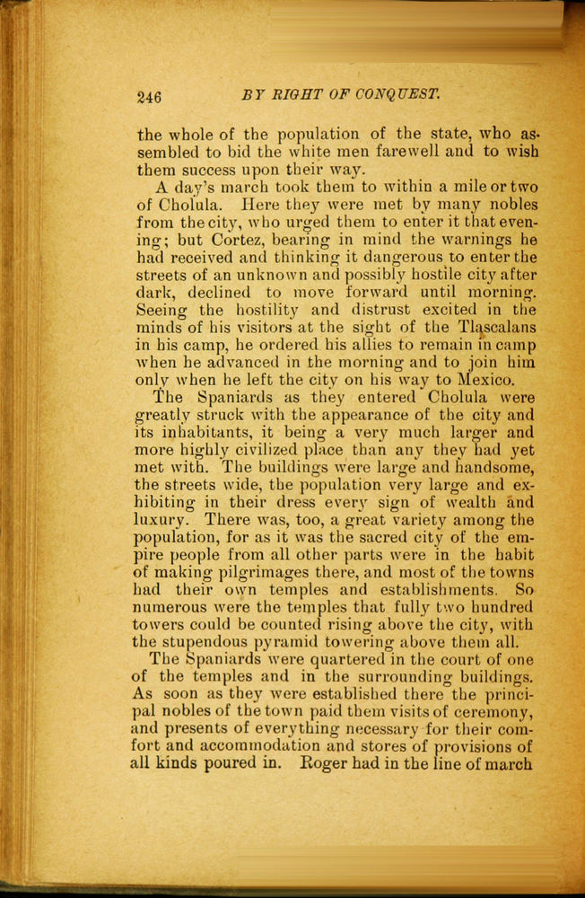Scan 0258 of By right of conquest, or, With Cortez in Mexico