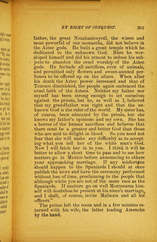 Scan 0315 of By right of conquest, or, With Cortez in Mexico
