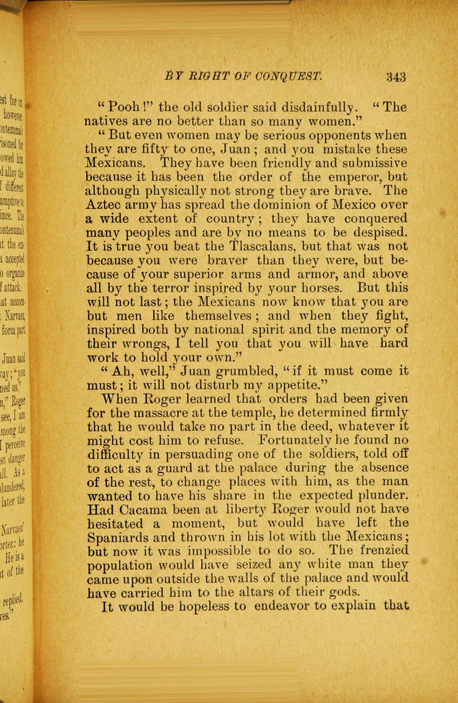 Scan 0355 of By right of conquest, or, With Cortez in Mexico