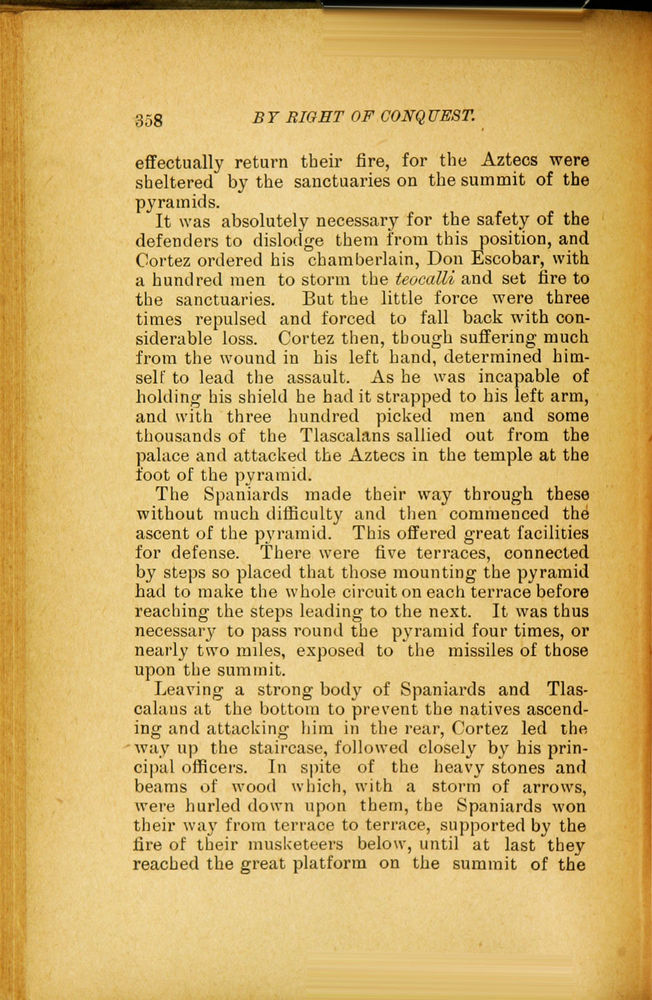 Scan 0370 of By right of conquest, or, With Cortez in Mexico