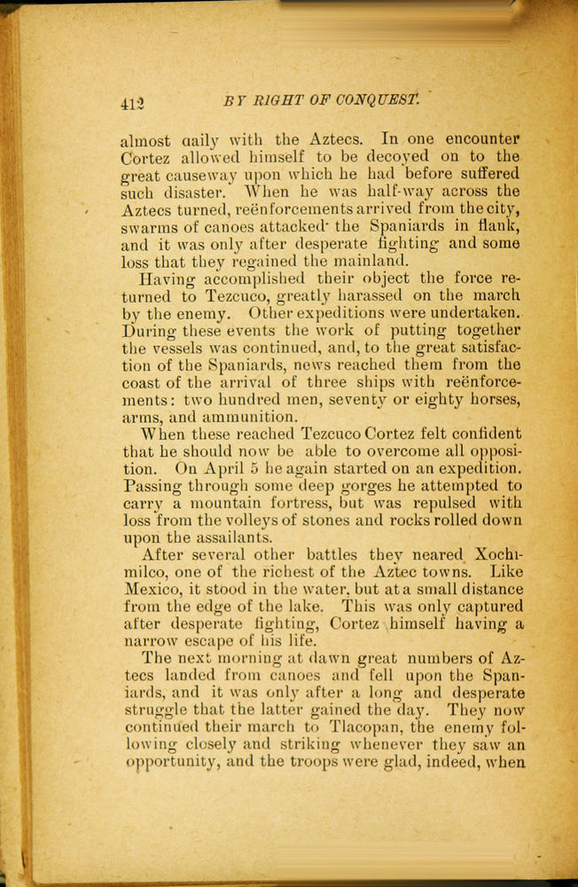 Scan 0424 of By right of conquest, or, With Cortez in Mexico