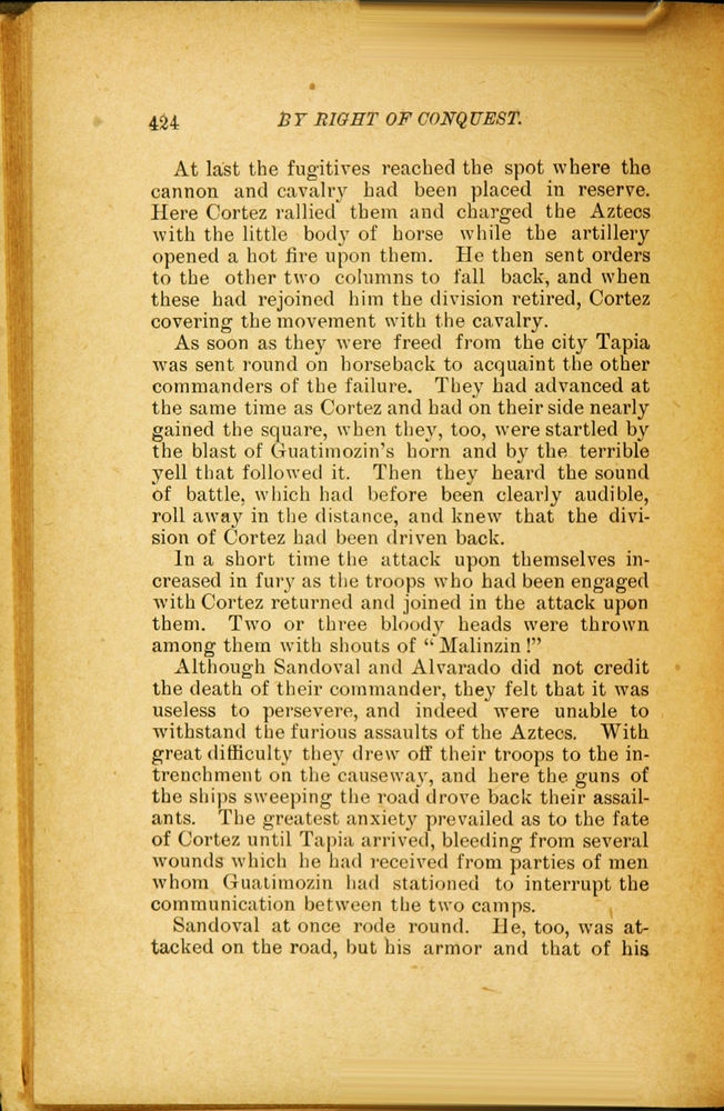 Scan 0436 of By right of conquest, or, With Cortez in Mexico