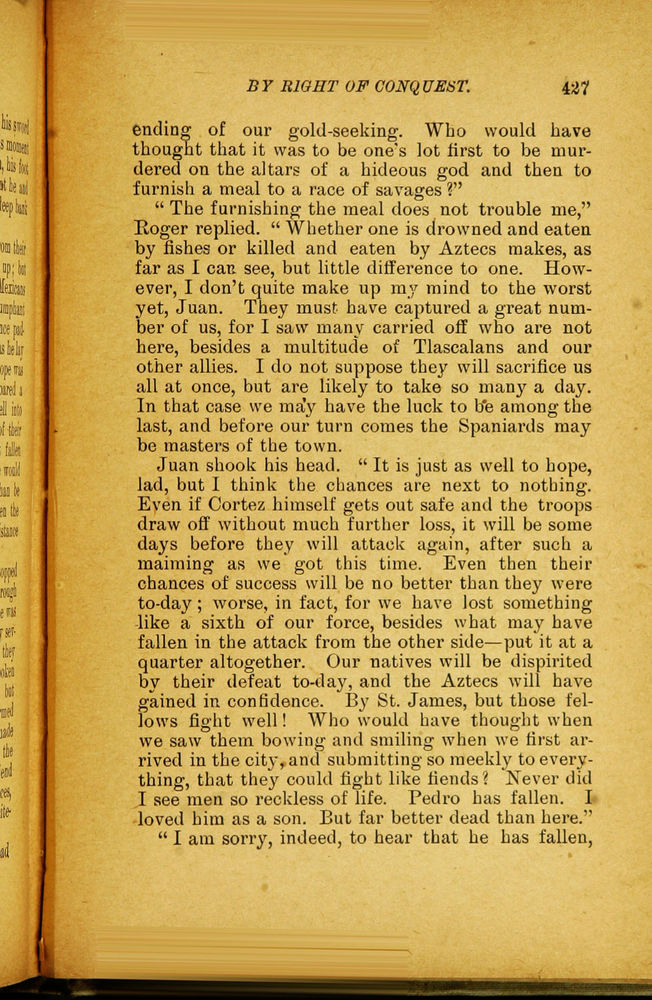 Scan 0439 of By right of conquest, or, With Cortez in Mexico