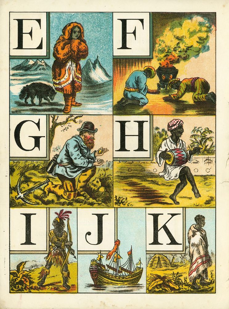 Scan 0004 of Colonial alphabet for the nursery