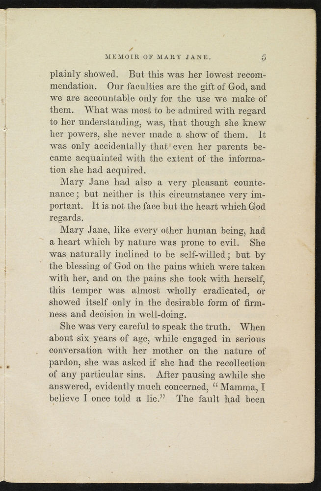 Scan 0007 of Memoir of Mary Jane