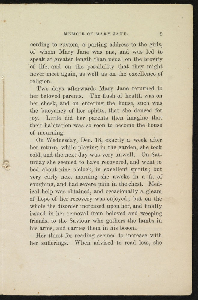 Scan 0011 of Memoir of Mary Jane