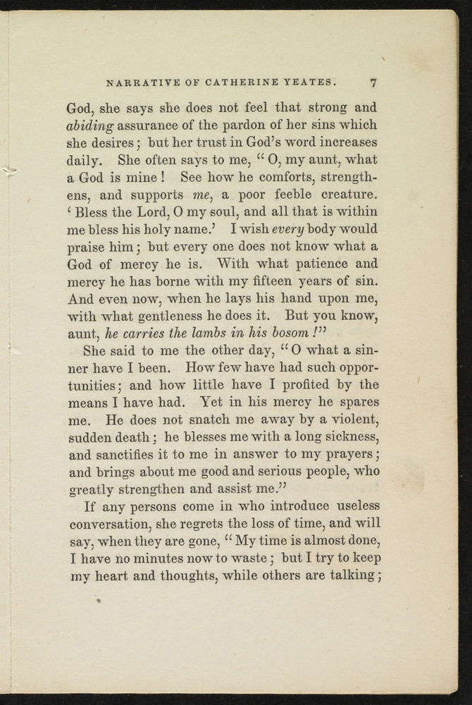 Scan 0009 of Narrative of Catharine Yeates