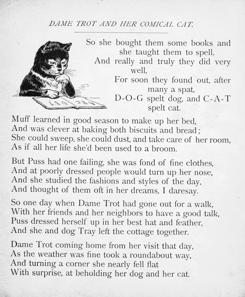 Scan 0015 of Old Dame Trot and her comical cat