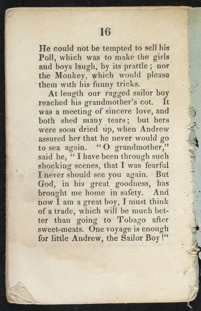 Scan 0018 of The sailor boy, or, The first and last voyage of little Andrew