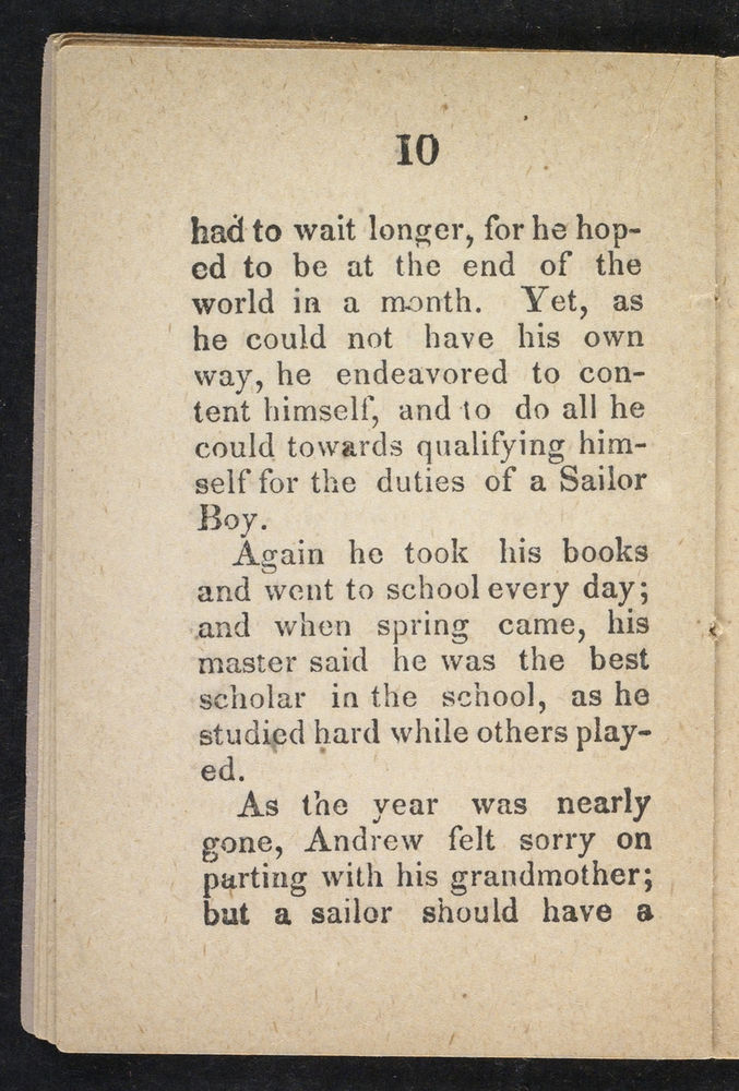 Scan 0012 of The sailor boy, or, The first and last voyage of little Andrew