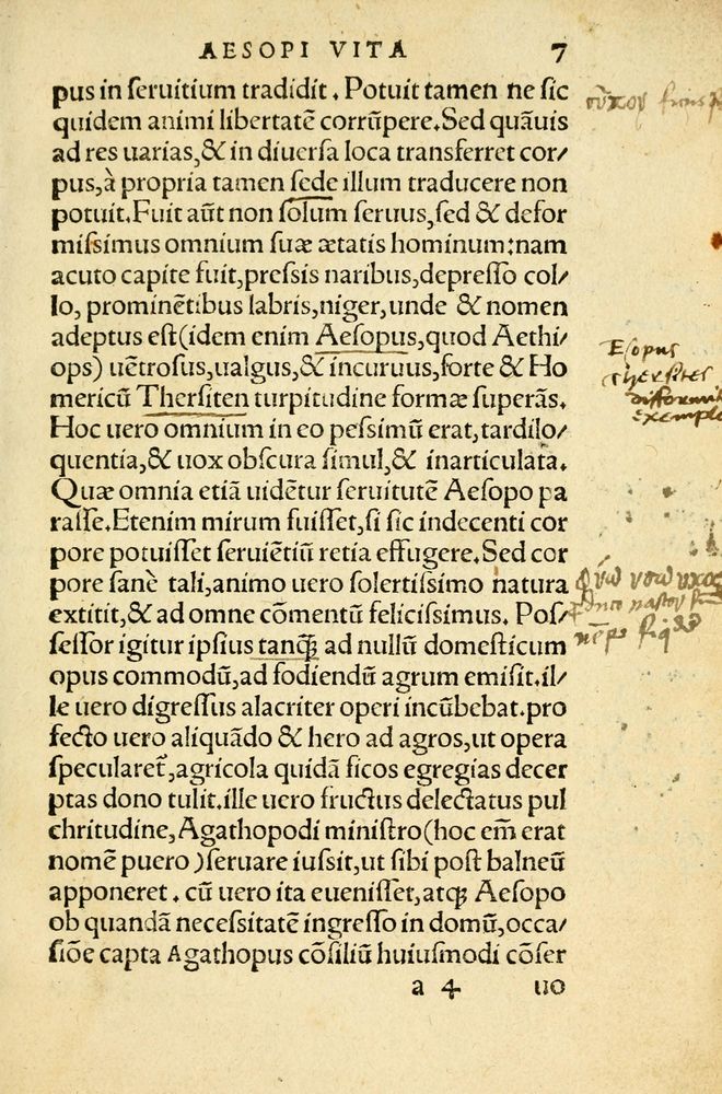Scan 0011 of Aesopi Phrygis Fabellae Graece et Latine