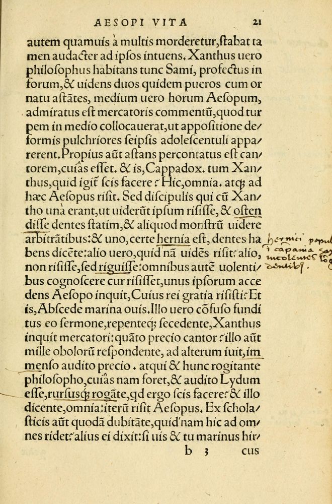 Scan 0025 of Aesopi Phrygis Fabellae Graece et Latine