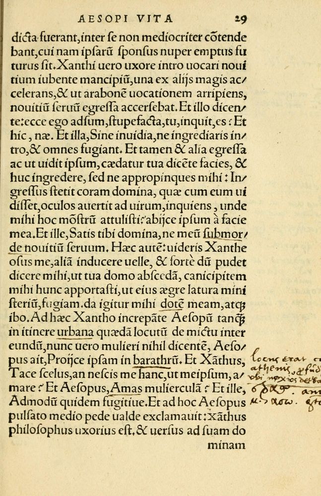 Scan 0033 of Aesopi Phrygis Fabellae Graece et Latine