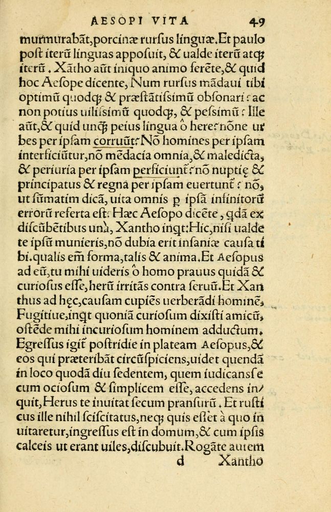 Scan 0053 of Aesopi Phrygis Fabellae Graece et Latine