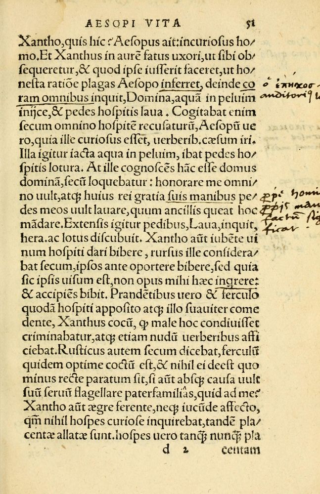 Scan 0055 of Aesopi Phrygis Fabellae Graece et Latine