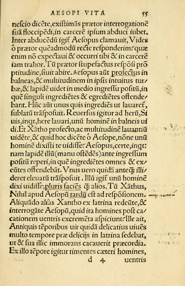 Scan 0059 of Aesopi Phrygis Fabellae Graece et Latine