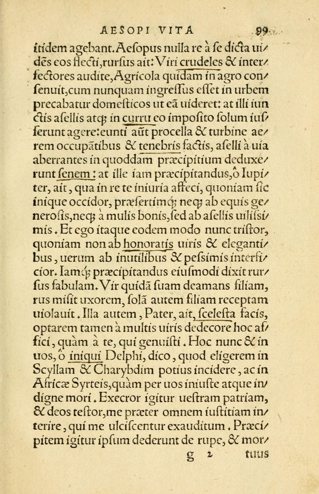 Scan 0103 of Aesopi Phrygis Fabellae Graece et Latine