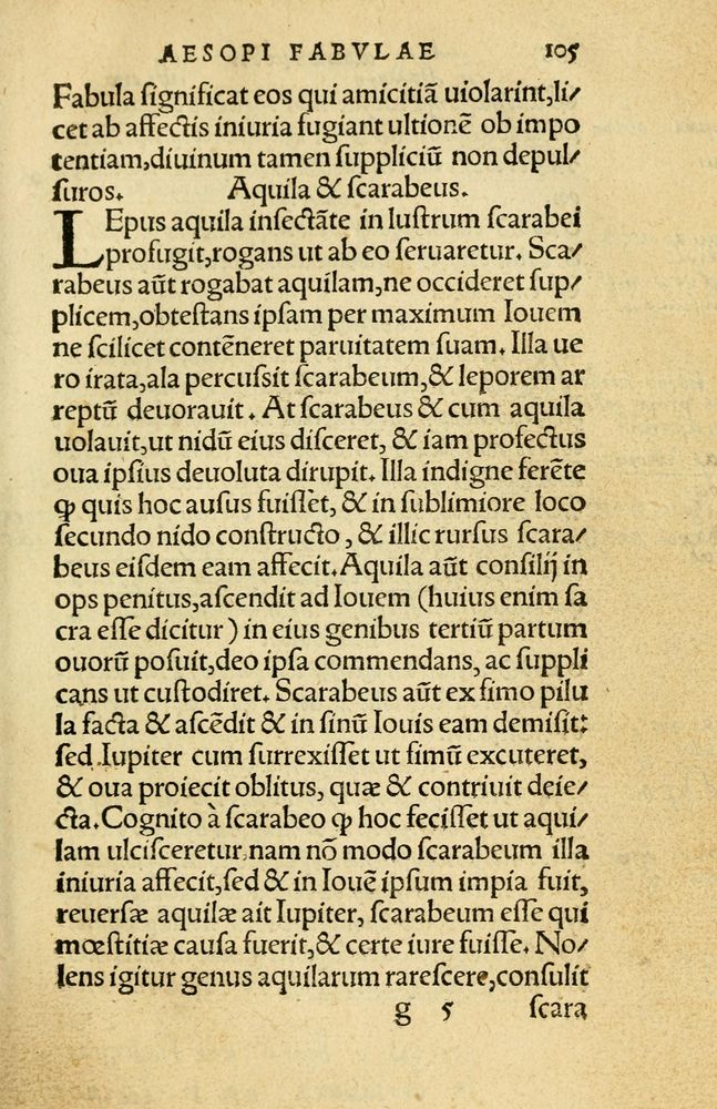 Scan 0109 of Aesopi Phrygis Fabellae Graece et Latine