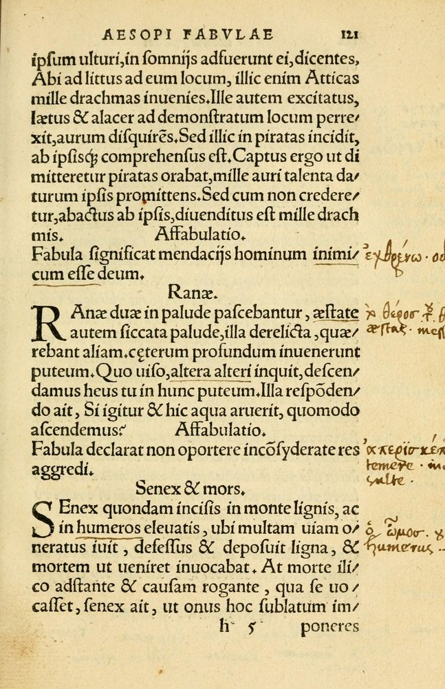 Scan 0125 of Aesopi Phrygis Fabellae Graece et Latine