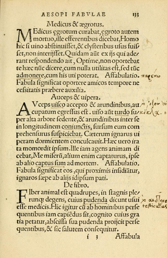 Scan 0137 of Aesopi Phrygis Fabellae Graece et Latine