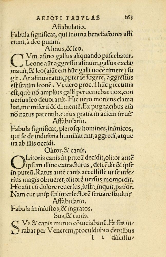 Scan 0167 of Aesopi Phrygis Fabellae Graece et Latine