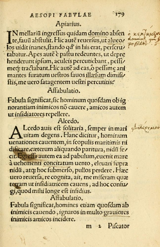 Scan 0183 of Aesopi Phrygis Fabellae Graece et Latine