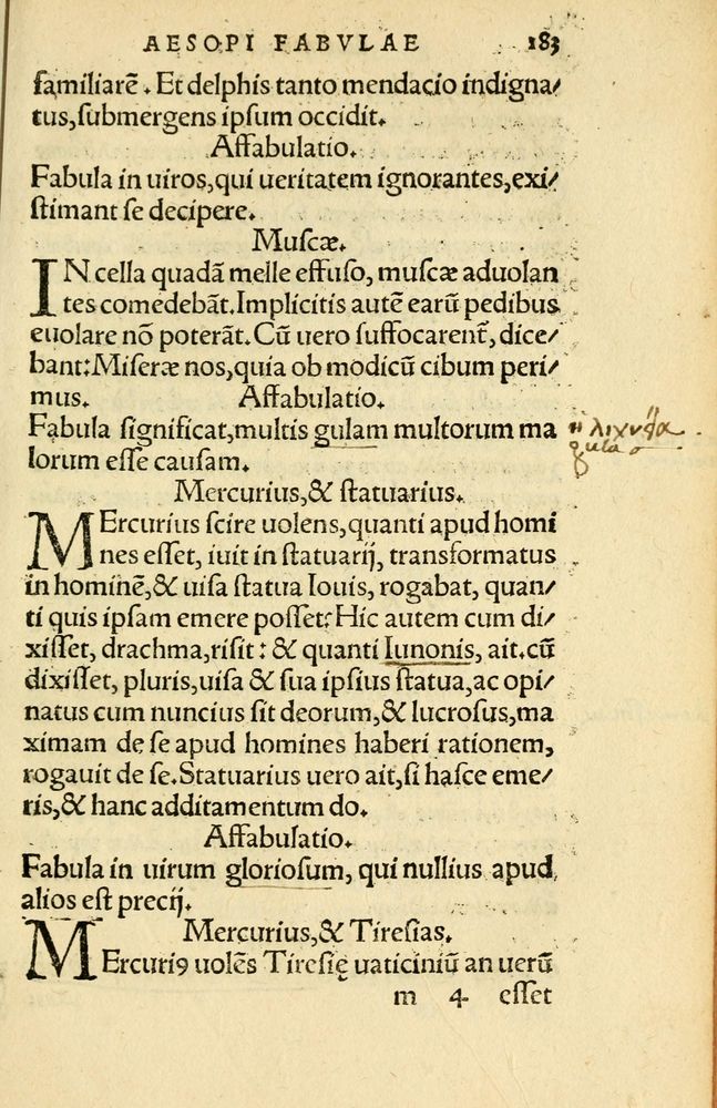 Scan 0187 of Aesopi Phrygis Fabellae Graece et Latine