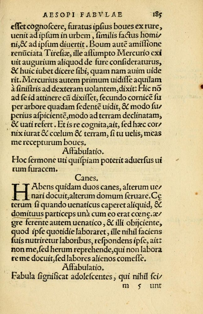 Scan 0189 of Aesopi Phrygis Fabellae Graece et Latine