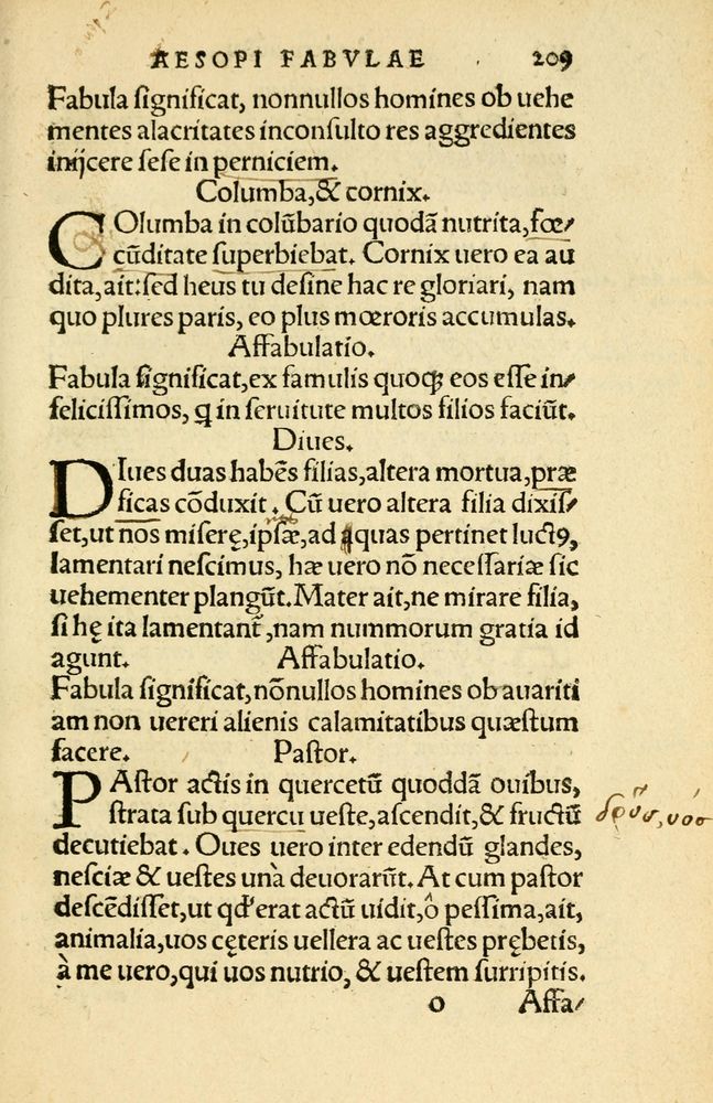 Scan 0213 of Aesopi Phrygis Fabellae Graece et Latine