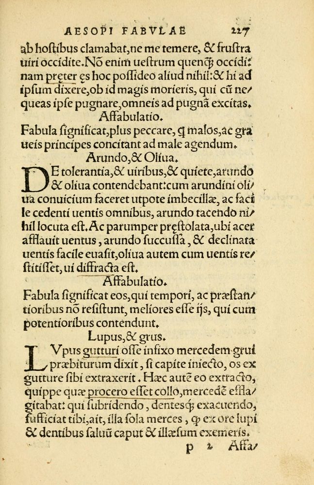 Scan 0231 of Aesopi Phrygis Fabellae Graece et Latine