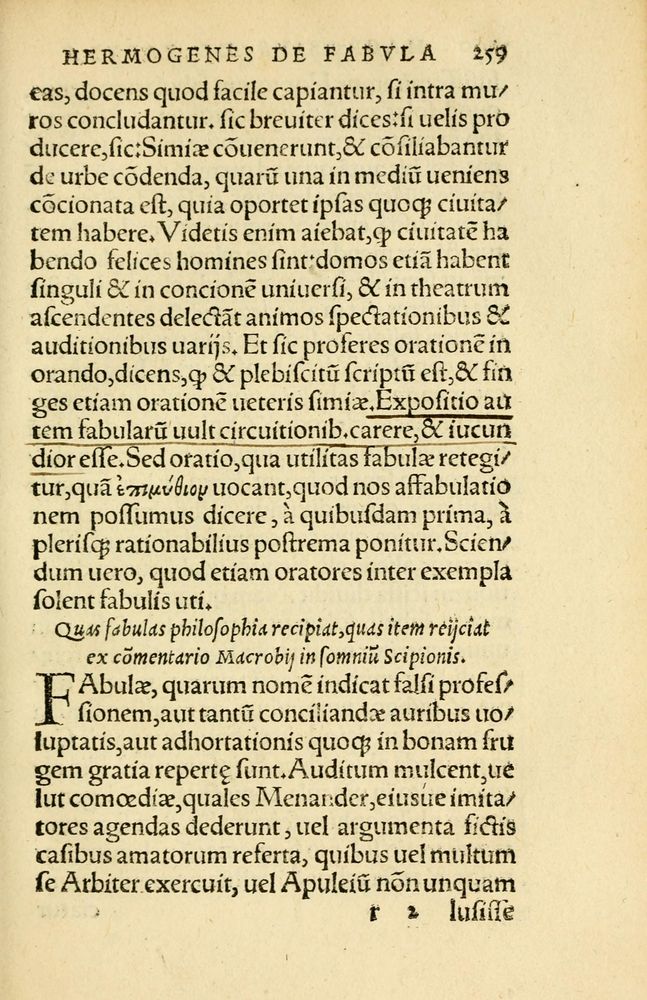 Scan 0263 of Aesopi Phrygis Fabellae Graece et Latine