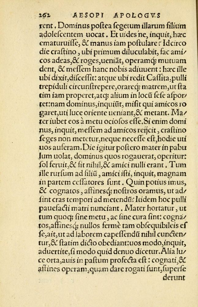 Scan 0266 of Aesopi Phrygis Fabellae Graece et Latine