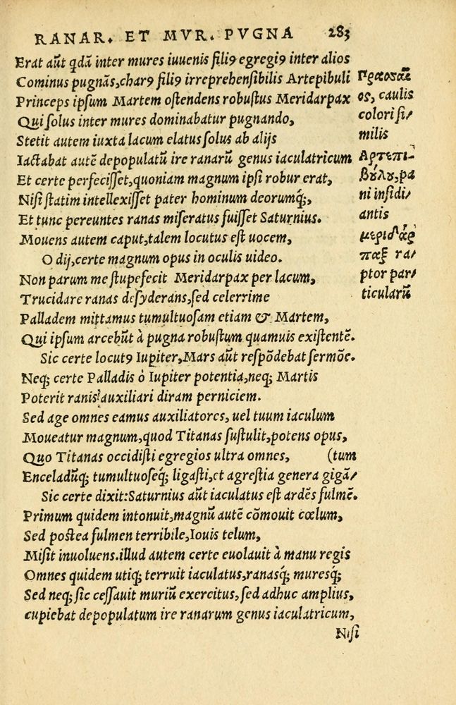 Scan 0287 of Aesopi Phrygis Fabellae Graece et Latine
