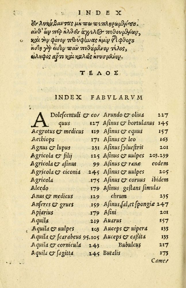 Scan 0368 of Aesopi Phrygis Fabellae Graece et Latine