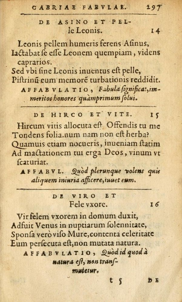 Scan 0299 of Aesopi Phrygis Fabulae