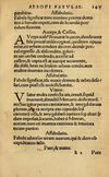 Thumbnail 0153 of Aesopi Phrygis Fabellae Graece & Latine, cum alijs opusculis, quorum index proxima refertur pagella.