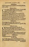 Thumbnail 0169 of Aesopi Phrygis Fabellae Graece & Latine, cum alijs opusculis, quorum index proxima refertur pagella.