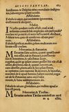 Thumbnail 0189 of Aesopi Phrygis Fabellae Graece & Latine, cum alijs opusculis, quorum index proxima refertur pagella.