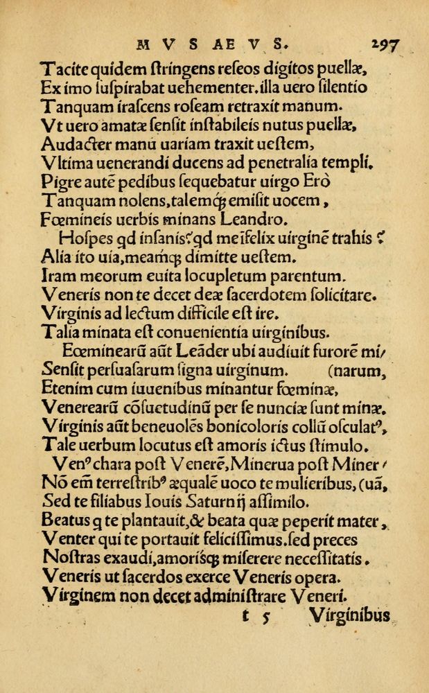 Scan 0303 of Aesopi Phrygis Fabellae Graece & Latine, cum alijs opusculis, quorum index proxima refertur pagella.