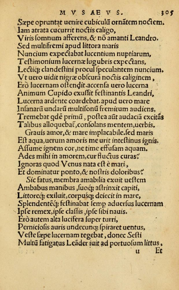 Scan 0311 of Aesopi Phrygis Fabellae Graece & Latine, cum alijs opusculis, quorum index proxima refertur pagella.