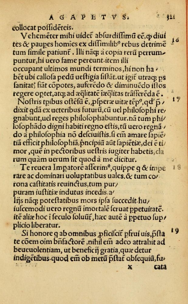 Scan 0327 of Aesopi Phrygis Fabellae Graece & Latine, cum alijs opusculis, quorum index proxima refertur pagella.