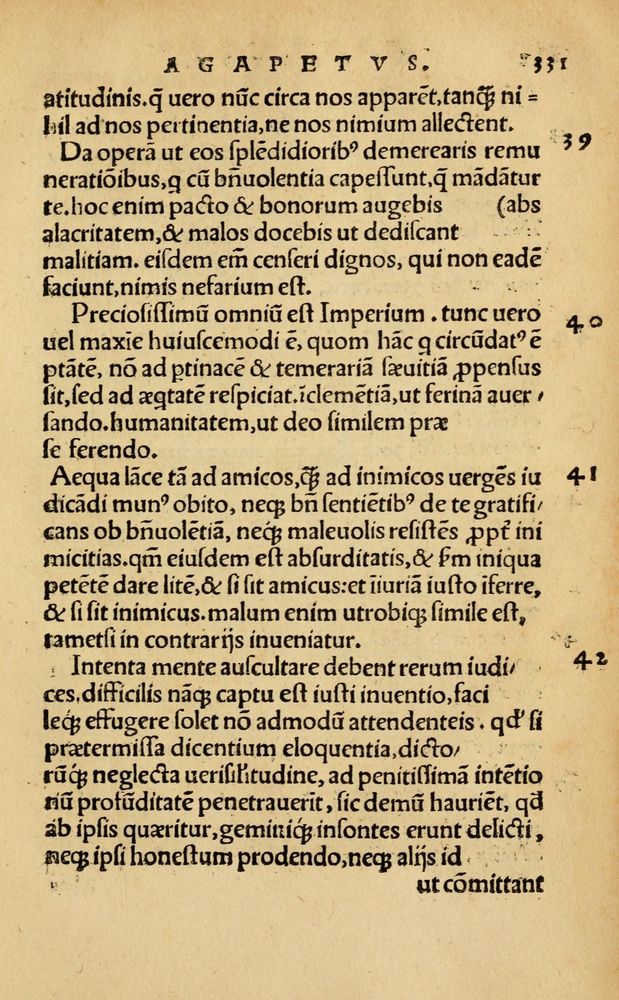 Scan 0337 of Aesopi Phrygis Fabellae Graece & Latine, cum alijs opusculis, quorum index proxima refertur pagella.
