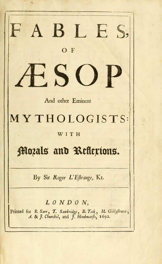 Scan 0007 of Fables of Æsop, and other eminent mythologists