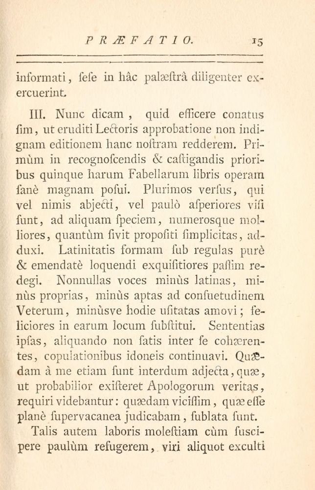 Scan 0023 of Fabulae Aesopiae curis posterioribus omnes fere, emendatae