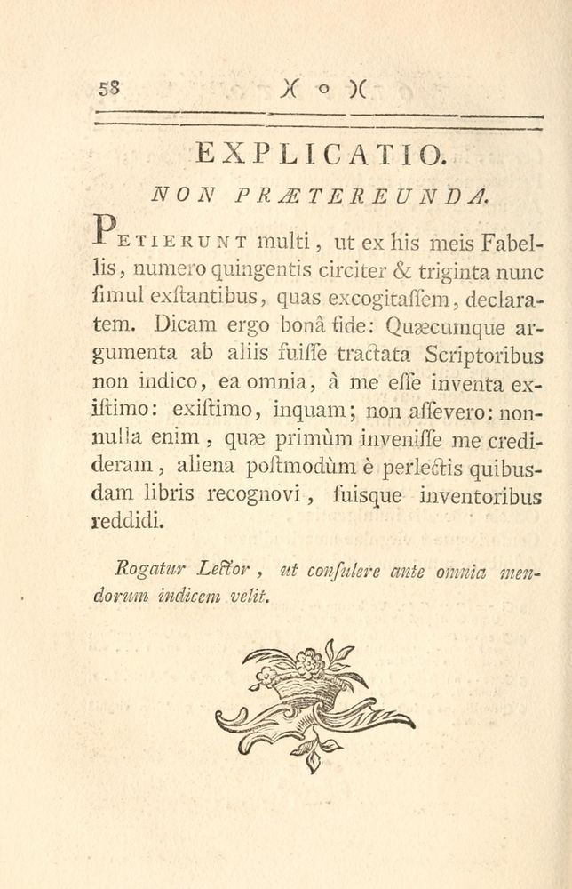 Scan 0066 of Fabulae Aesopiae curis posterioribus omnes fere, emendatae
