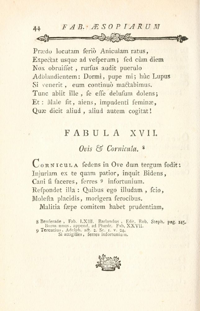 Scan 0112 of Fabulae Aesopiae curis posterioribus omnes fere, emendatae