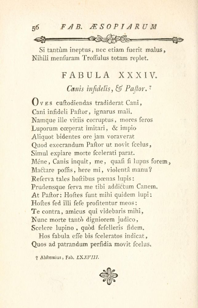 Scan 0126 of Fabulae Aesopiae curis posterioribus omnes fere, emendatae