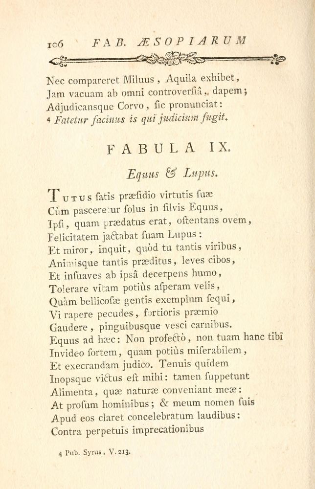 Scan 0180 of Fabulae Aesopiae curis posterioribus omnes fere, emendatae
